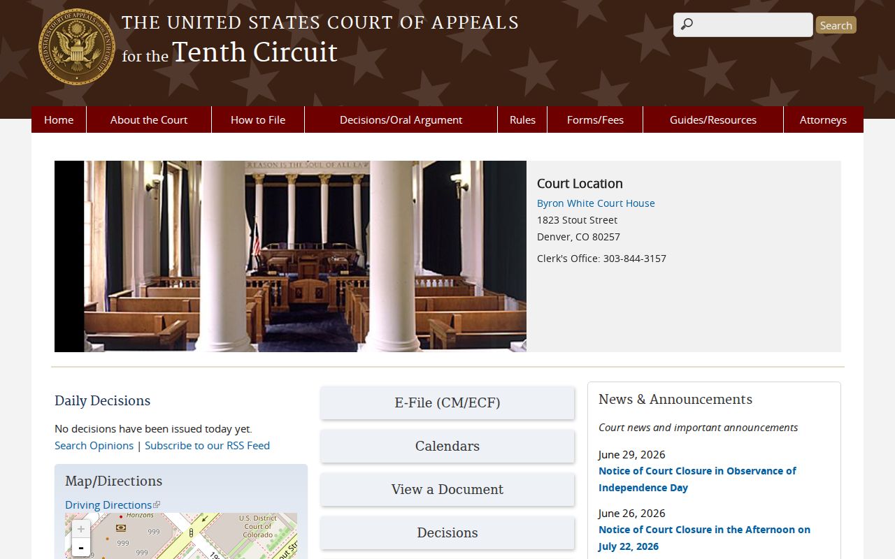 Conejos County District Court federal appeal context in Tenth Circuit