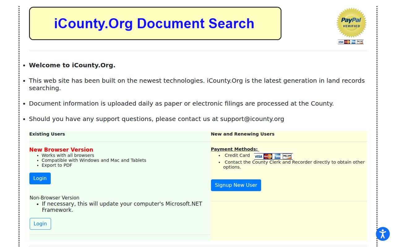 Conejos County court records and county clerk land records access through iCounty