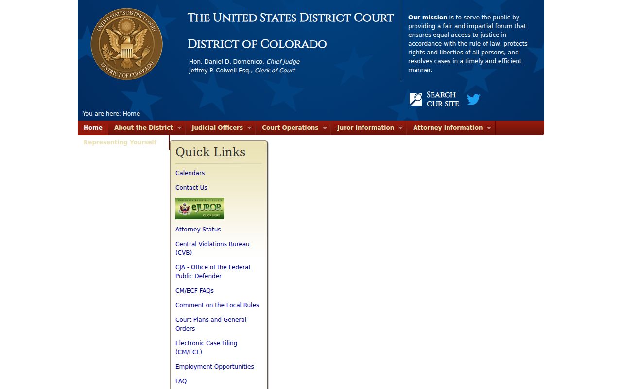 Conejos County probate records U.S. District Court for Colorado page